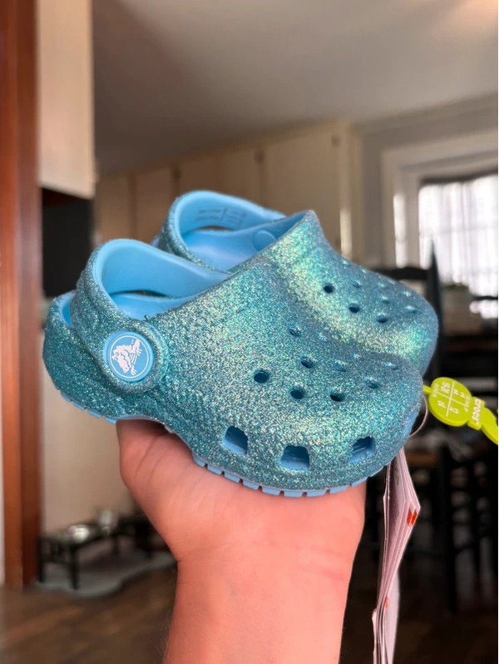4C sparkly toddler crocs NEW